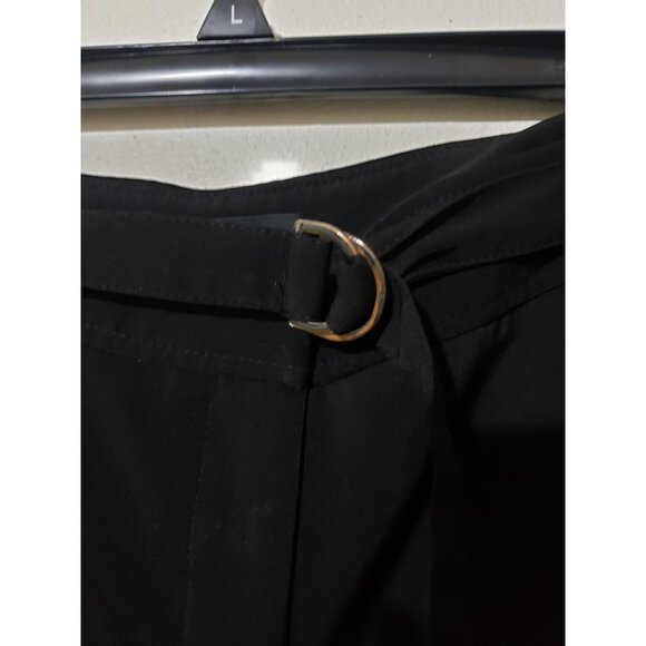 Rafaella black, wide leg pants with belt, size 16W - Picture 2 of 6